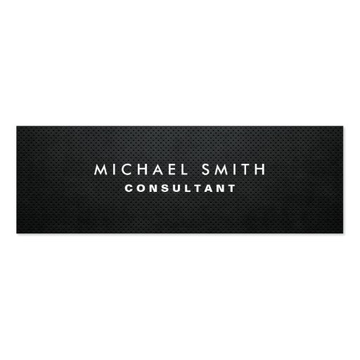 Professional Elegant Modern Black Plain Simple Business Card Templates (front side)