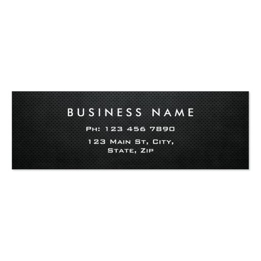 Professional Elegant Modern Black Plain Simple Business Card Templates (back side)