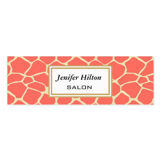 Professional elegant modern classy giraffe business card templates (front side)