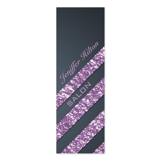 Professional elegant modern luxury glitter stripes business cards (front side)