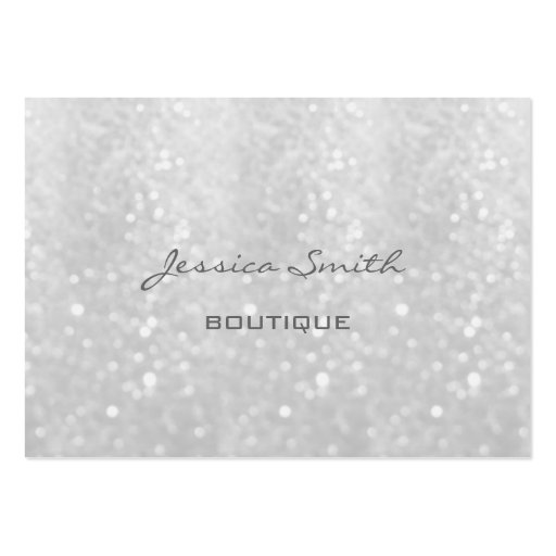 Professional elegant modern luxury glittery business card (front side)