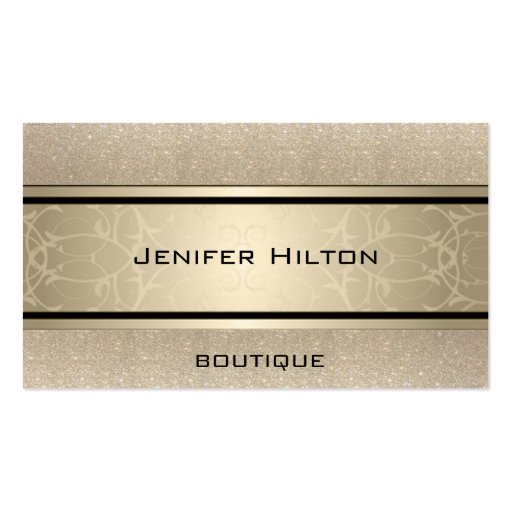 Professional elegant modern luxury glittery business card template (front side)