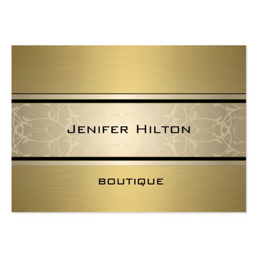 Professional elegant modern luxury golden business card (front side)