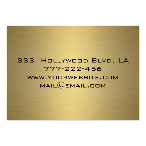 Professional elegant modern luxury golden business card (back side)