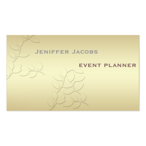 Professional elegant modern luxury shiny leaves business card templates