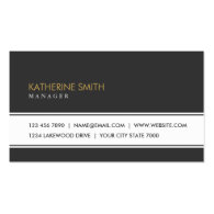 Professional Elegant Plain Simple Black and White Business Card Template