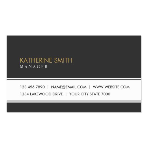Professional Elegant Plain Simple Black Groupon Business Card (front side)