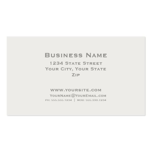 Professional Elegant Simple Plain Attorney Cream Business Card Template (back side)