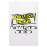 Professional Engineer...Don't Try This At Home Customized Stationery