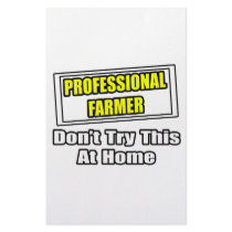 Professional Farmer...Don't Try This At Home stationery by Farmer_Shirts Professional Farmer...Don't Try This At Home stationery