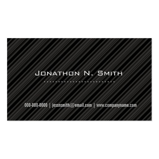 Professional fashion business cards (front side)