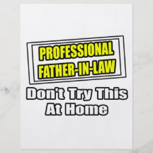 Professional Father-In-Law...Joke Flyer Design
