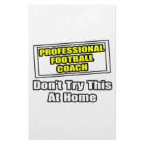 Professional Football Coach.. stationery