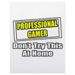 Professional Gamer...Don't Try This At Home Customized Letterhead