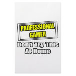 Professional Gamer...Don't Try This At Home Custom Stationery