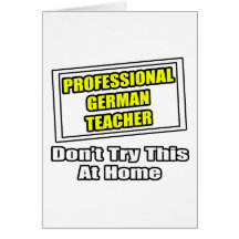 Professional German Teacher...Joke Card