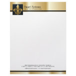 Professional Gold and Black Letterhead