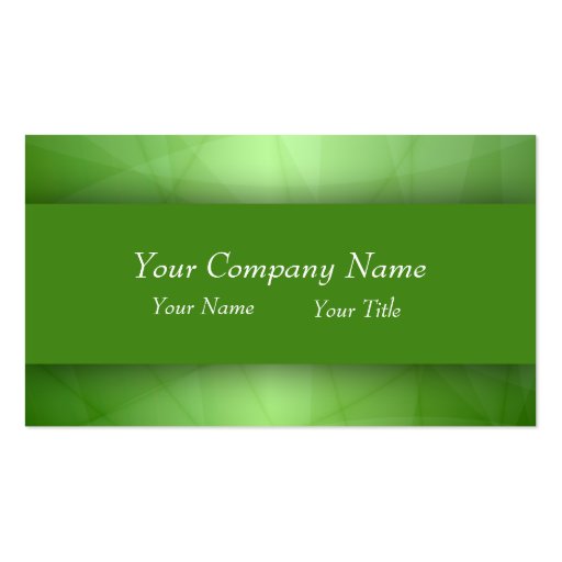 Professional Green Business Card
