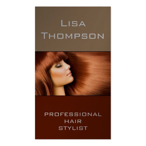 Professional Hair Stylist / Beauty Salon Card Business Card Template