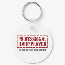 Professional Harp Player keychains by 1000suns Professional Harp Player keychains