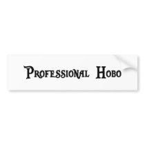 Professional Hobo Bumper Sticker