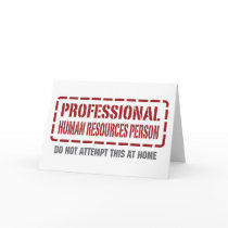 Professional Human Resources Person Greeting Card