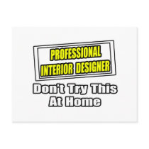 Professional Interior Designer...Joke postcards