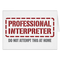 Professional Interpreter Card