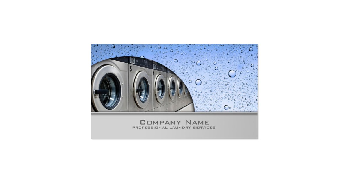 Professional Laundry Service Business Card Zazzle