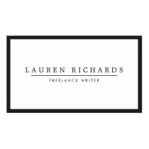 Professional Luxe Black and White Business Card