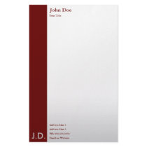 professional maroons stationery