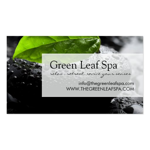 Professional Massage / Spa Business Card