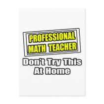 Professional Math Teacher...Joke postcards