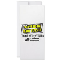 Professional Math Teacher...Joke rack cards by mathteachershirts Professional Math Teacher...Joke rack cards