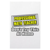 Professional Math Teacher...Joke stationery by mathteachershirts Professional Math Teacher...Joke stationery