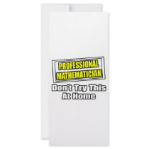 Professional Mathematician...Don't Try This rack cards by Mathematician_Shirts Professional Mathematician...Don't Try This rack cards