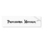 Professional Maverick Bumper Sticker