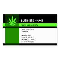 professional medical marijuana business card