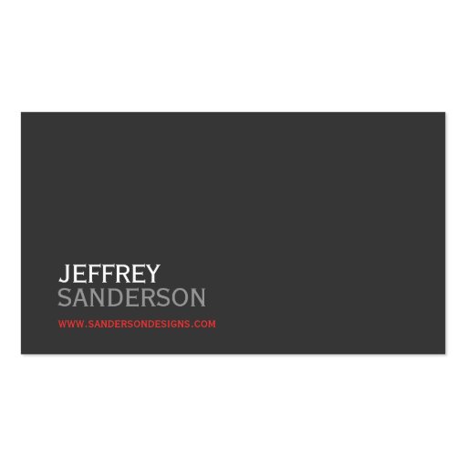 Professional Modern Business Card (front side)