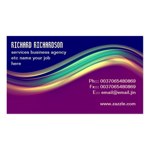 professional modern business card design (front side)