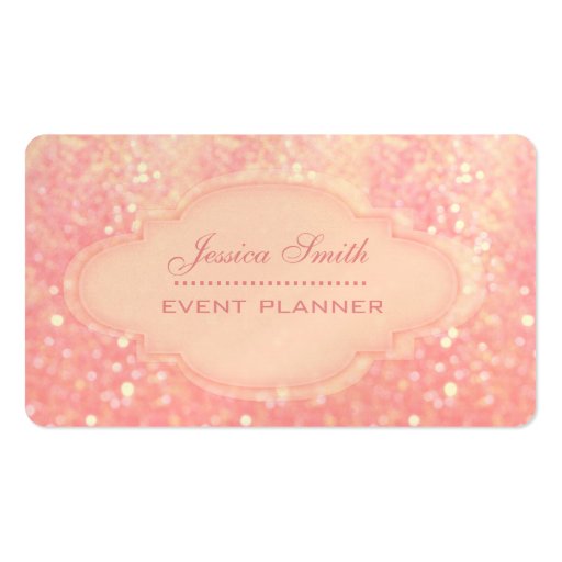 Professional modern elegant glitter bokeh business card templates (front side)