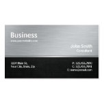 Professional Modern Metal Silver Computer Repair Business Card Template