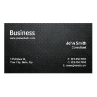 Professional Modern Simple Computer Repair Black Business Card Templates