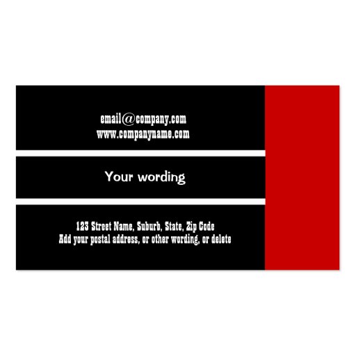 Professional monogram "B" modern CUSTOM Business Card Template (back side)