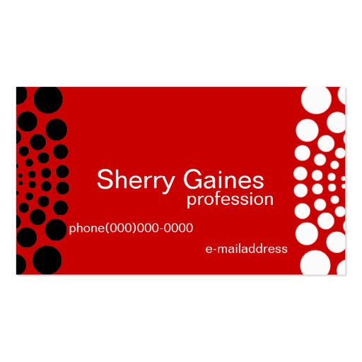 Professional Monogram Business Cards (back side)