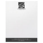Professional Monogram Grey Letterhead Design