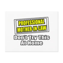 Professional Mother-In-Law...Joke postcards