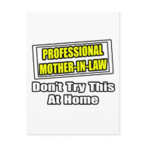 Professional Mother-In-Law...Joke postcards