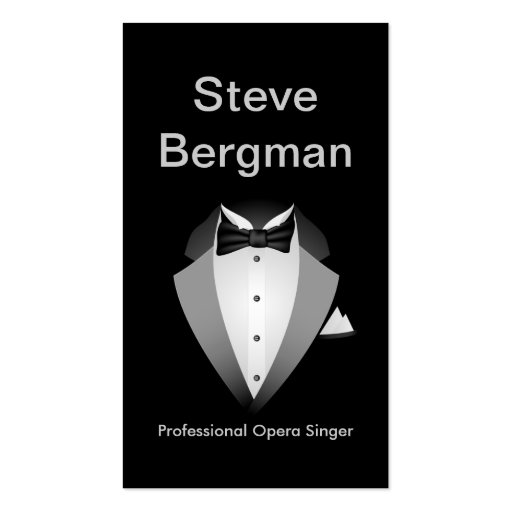 Professional Opera Singer Business Card (front side)