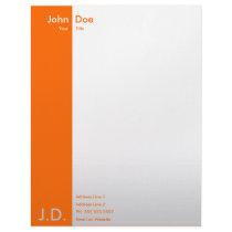 professional oranges letterhead